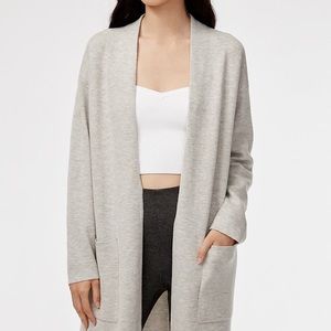 Aritzia Babaton Lance wool grey cardigan
